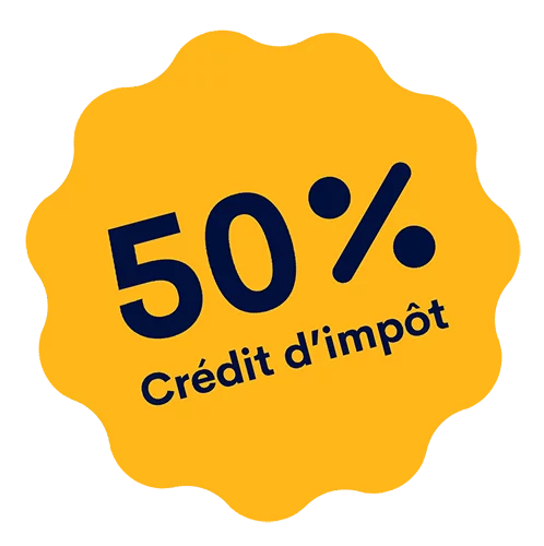 50 % crédit d'impôt