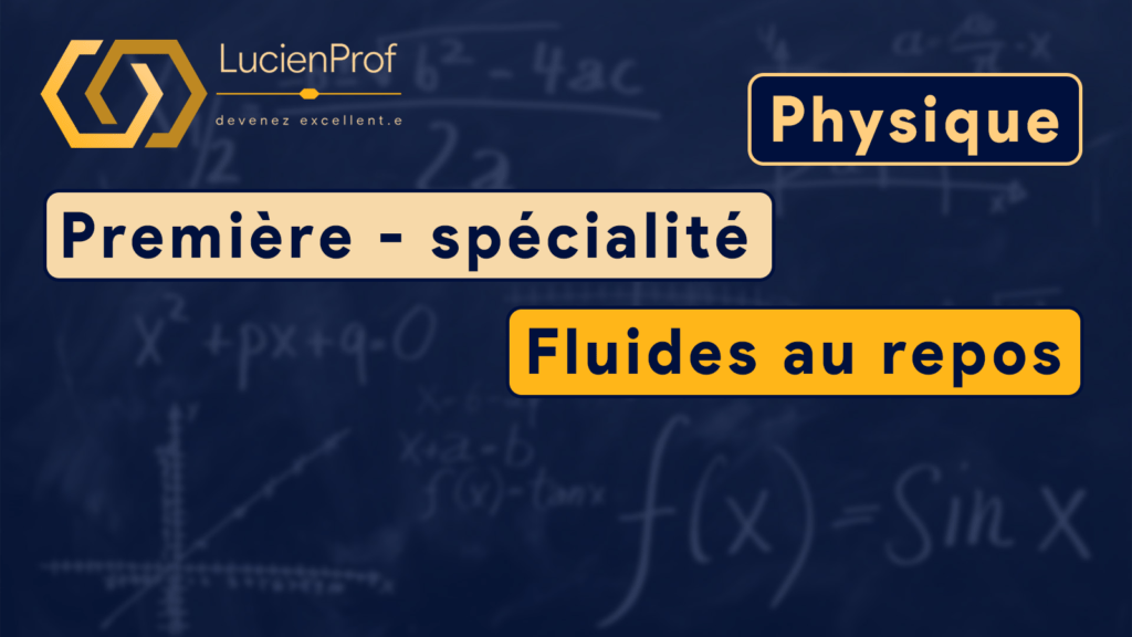 Première spé. – physique – fluide au repos