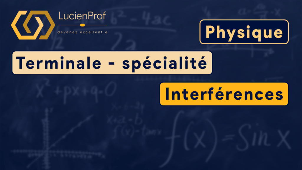 Terminale spé. – Physique – Interférences