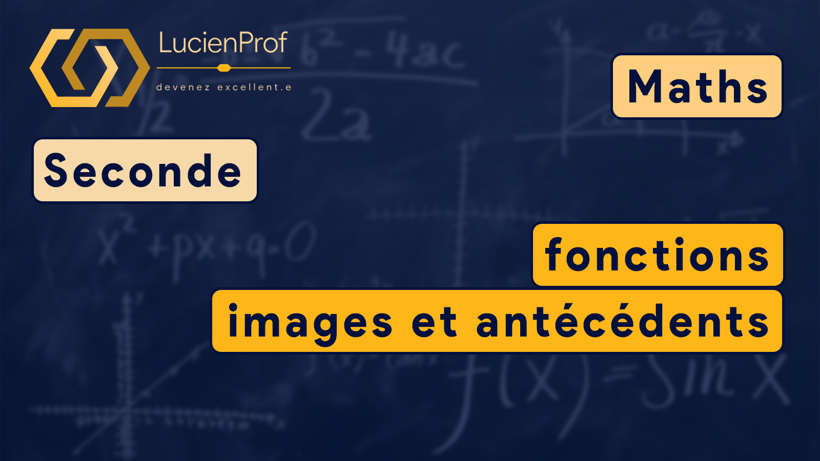 Seconde – Maths – fonctions, images et antécédents