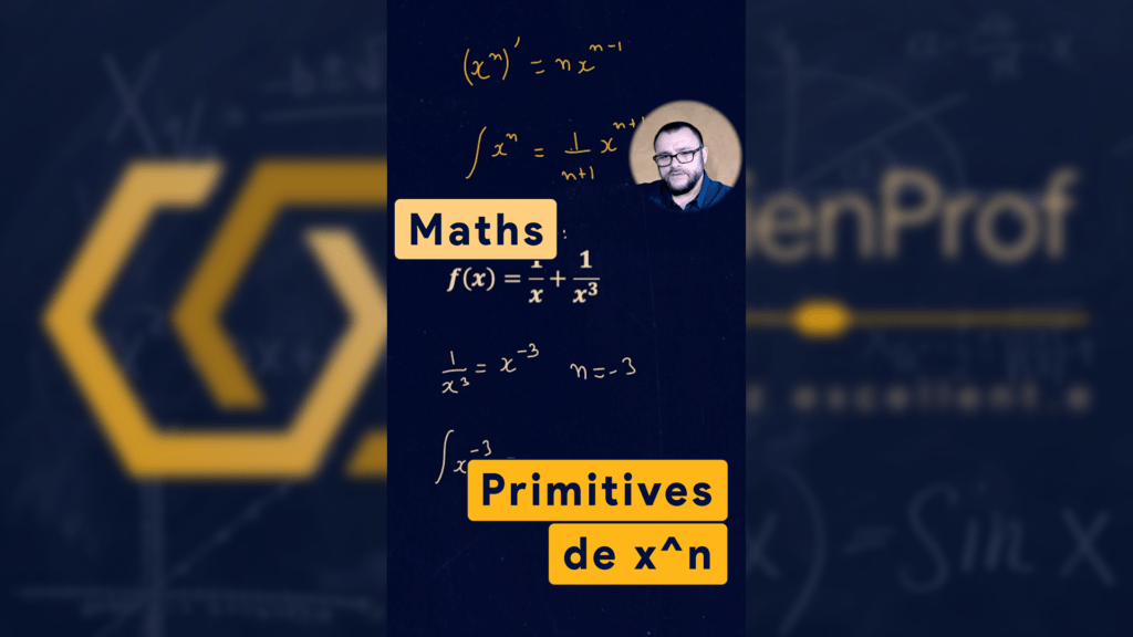 Primitives de xⁿ