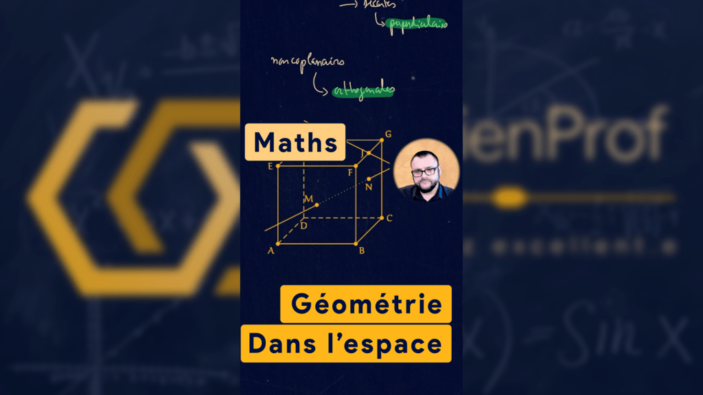 Géométrie dans l’espace: positions relatives