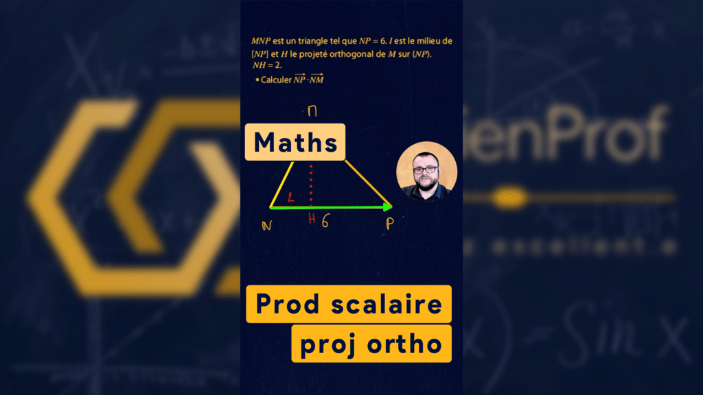 Produit scalaire avec projeté orthogonal