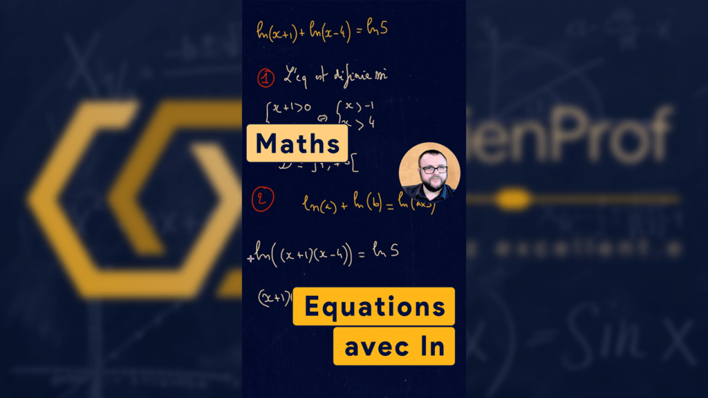 Résoudre équation avec ln
