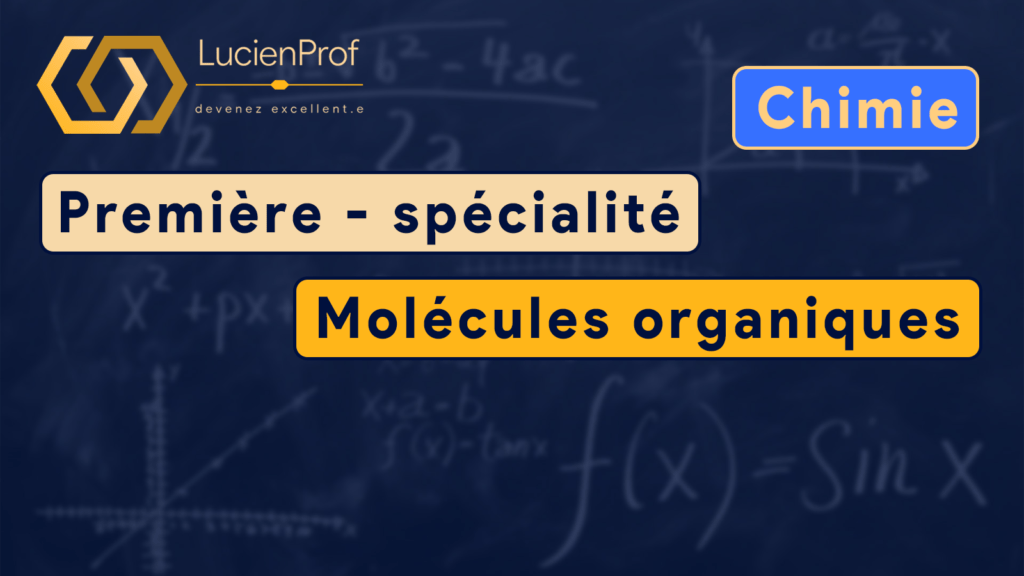 Première – spé. Chimie – Molécules organiques / Spectres IR