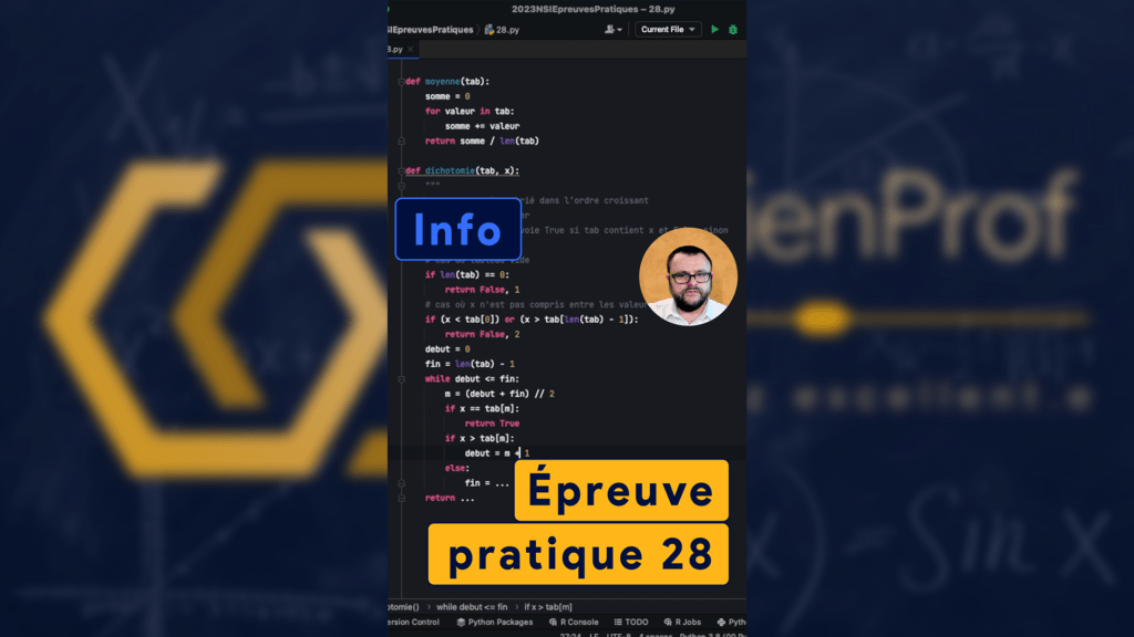NSI épreuve pratique n°28