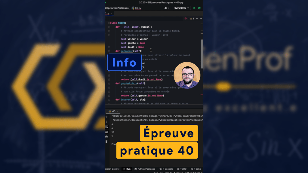 NSI épreuve pratique n°40