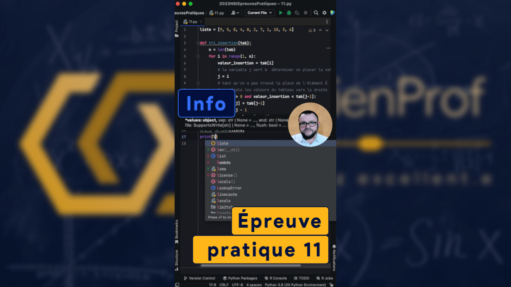 NSI épreuve pratique n°11