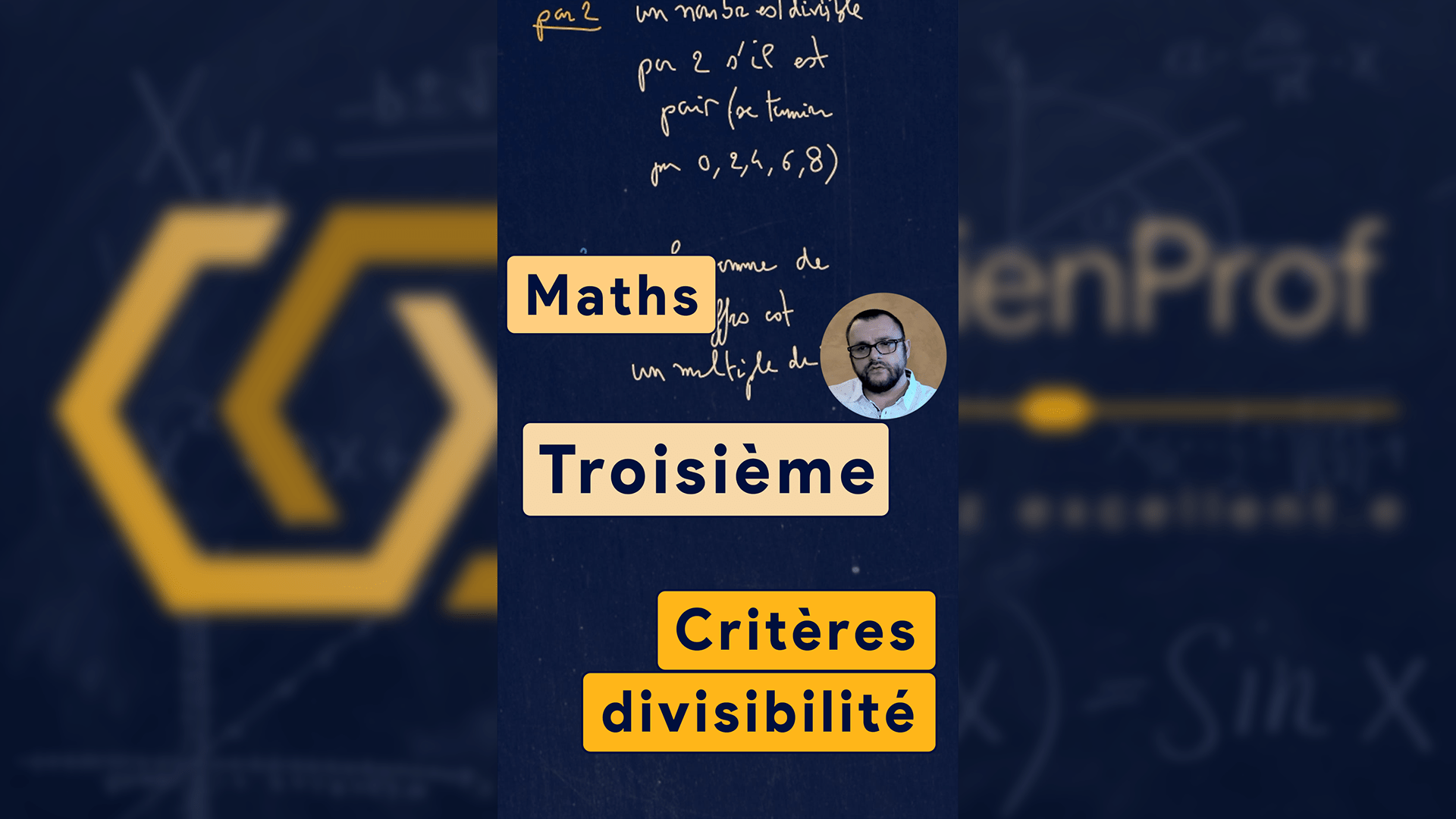Critères de divisibilité