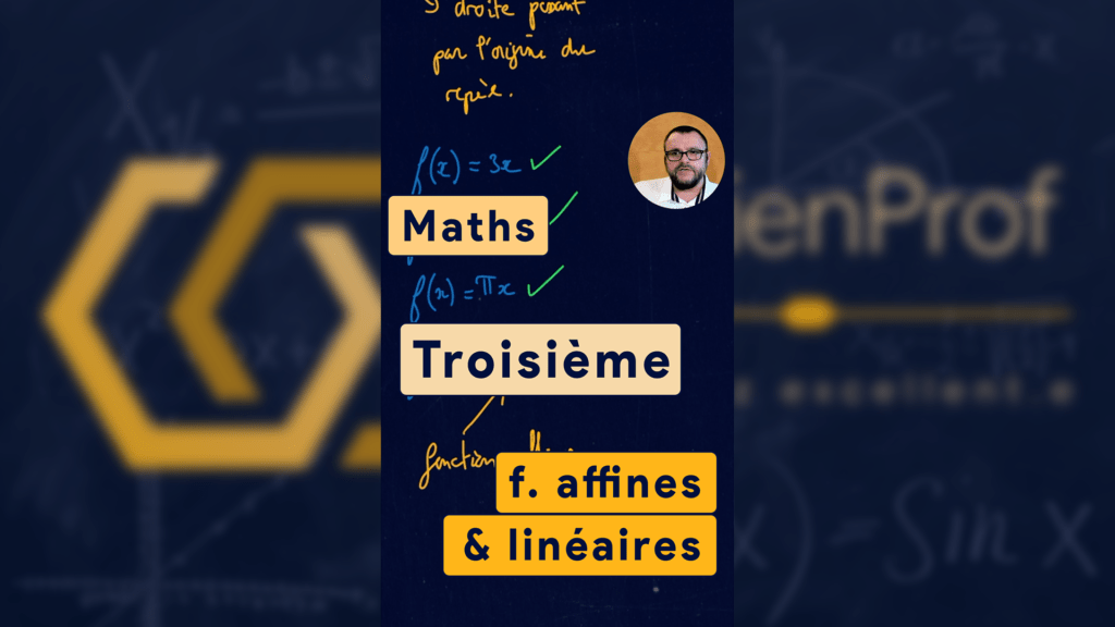 Fonctions affines & linéaires