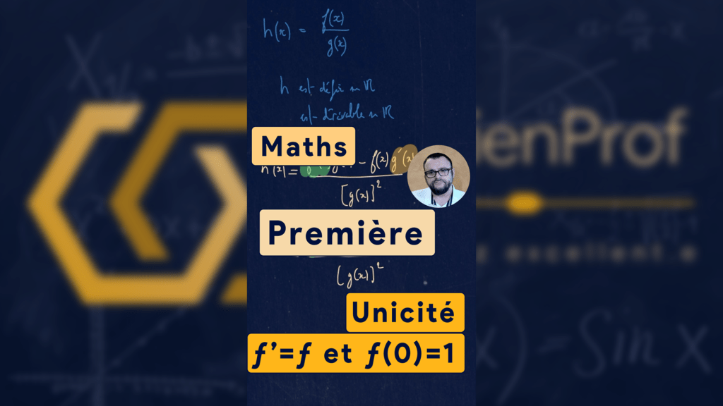Unicité ƒ’=ƒ et ƒ(0)=1
