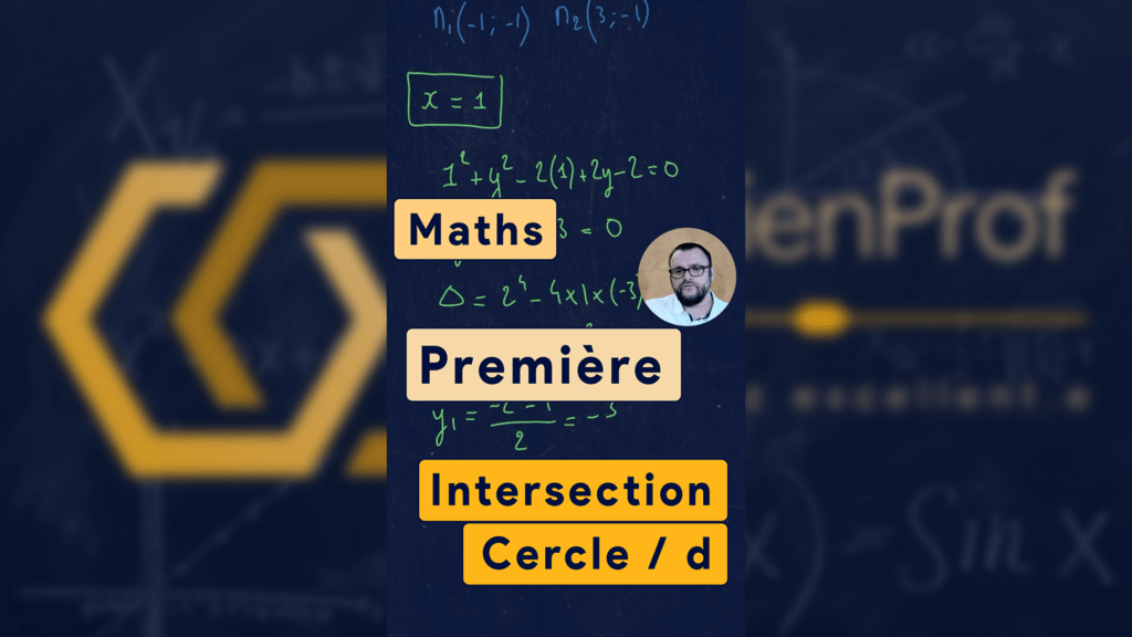 Intersection cercle avec droite