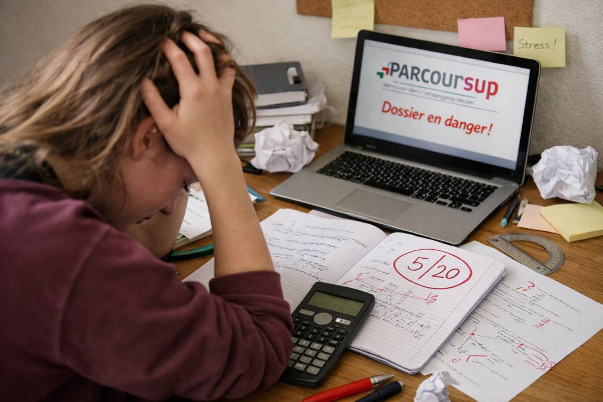 Élève en difficulté en mathématiques, physique/chimie, informatique (NSI) au lycée avec stress face aux devoirs et aux examens